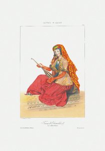 Shamakhyn nainen: Kaukasuksen kohtaukset, maisemat, tavat ja puvut, 1840 tekijältä Grigori Grigorevich Gagarin