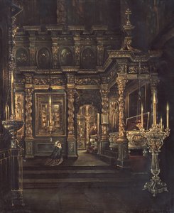 Siunatun Neitsyt taivaaseenastumisen katedraalissa Rostovissa, 1862 tekijältä Grigory Vasilievich Yurov