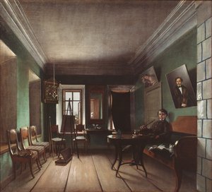 Bykovsin talon sisustus, 1850-luku tekijältä Grigory Vasilievich Yurov
