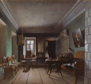 Bykovsin talon sisustus, 1850-luku tekijältä Grigory Vasilievich Yurov
