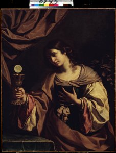 ""Allegorie de la Foi"" (Uskon allegoria) Giovanni Francesco Barbieri dit Il Guercinon (Le Guerchin) maalaus (1591-1666) tekijältä Guercino