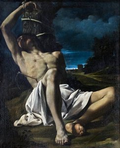 San Sebastiano, n.1619 (öljy kankaalle) tekijältä Guercino (1591-1666)