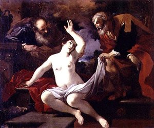 Susanna ja vanhimmat tekijältä Guercino
