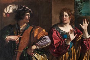 Amnon ja Tamar tekijältä Guercino