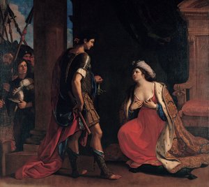 Kleopatra ja Octavianus tekijältä Guercino