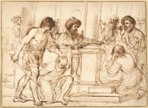 Damon ja Pythias tekijältä Guercino