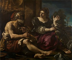 Erminia ja paimen, 1620-luku tekijältä Guercino
