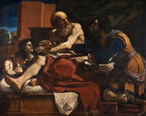 Jaakob siunaa Joosefin pojat tekijältä Guercino