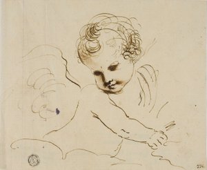Putto pilvissä tekijältä Guercino