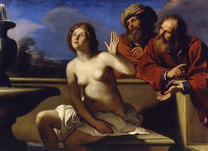 Susanna ja vanhimmat, 1649-1650 tekijältä Guercino