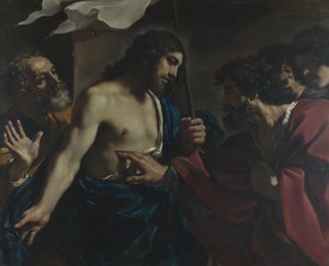 Pyhän Tuomaan uskomattomuus, 1621 tekijältä Guercino