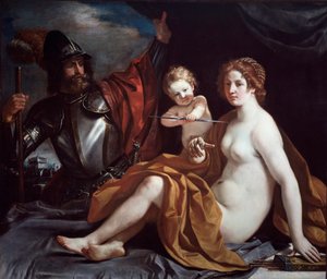 Venus, Mars ja rakkaus tekijältä Guercino