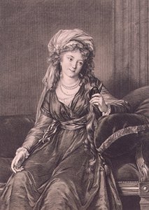 Kreivitär Jekaterina Skavronskajan muotokuva, os. von Engelhardt 1761-1829, 1791 tekijältä Guglielmo Morghen