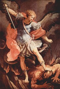 Arkkienkeli Mikael voittaa Saatanan tekijältä Guido Reni