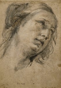 Oikealle katsovan naisen pää, tekijältä Guido Reni