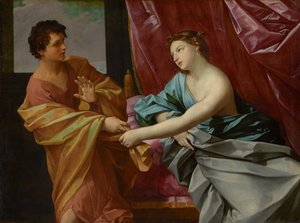 Joosef ja Potifarin vaimo tekijältä Guido Reni