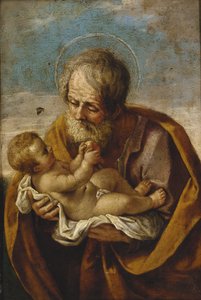 Joosef ja Kristuslapsi sylissään tekijältä Guido Reni