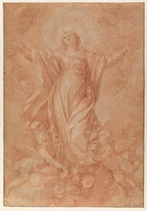Neitsyt Marian taivaaseenottaminen tekijältä Guido Reni