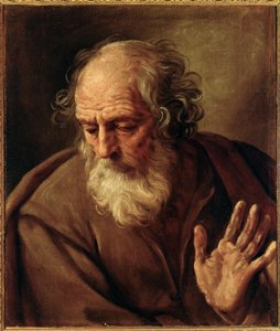 Pyhän Joosefin muotokuva Guido Renin maalaus dit Opas (1575-1642) 1640-1642 Öljy kankaalle Koko 65x53 cm Rooma, Kansallinen antiikin taiteen galleria, Palazzo Corsini tekijältä Guido Reni