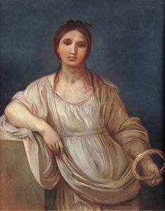 Tytön muotokuva kruunun kanssa tekijältä Guido Reni
