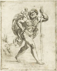 Saint Christopher tekijältä Guido Reni