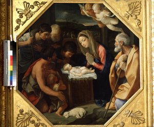 Kristus-lapsen palvonta tekijältä Guido Reni