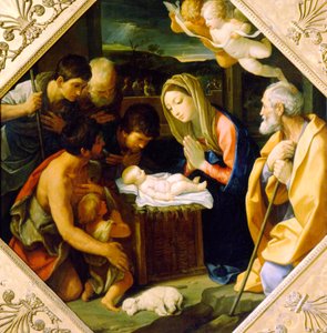 Kristus-lapsen palvonta, n. 1640 tekijältä Guido Reni