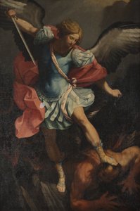 Arkkienkeli Mikael kukistaa Saatanan tekijältä Guido Reni