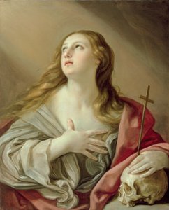 Katuva Magdaleena, n. 1638 (öljy kankaalle) tekijältä Guido Reni