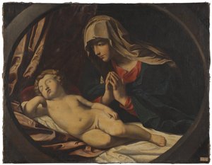 Neitsyt ja nukkuva lapsi tekijältä Guido Reni