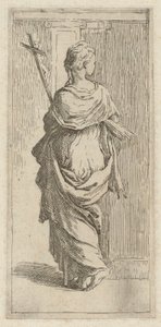 Tyttö, jolla on krusifiksi tekijältä Guido Reni, after Parmigianino