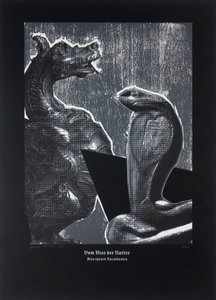 On The Adder´s Bite, Näin puhui Zarathustra, 2024 (Puupiirros ja silkkipaino) tekijältä Guilherme Pontes