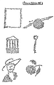 Calligram, runo, 9. helmikuuta 1915.