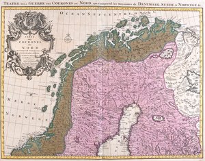 Pohjois-Norja, Ruotsi, Suomi tekijältä Guillaume Delisle