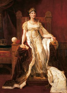 Muotokuva Josephine Bonapartesta, Guillaume Guillon Lethiere, öljy kankaalle.