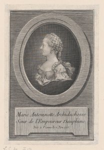 Marie Antoinette, prinsessa, 1770. tekijältä Guillaume Phillipe Benoist
