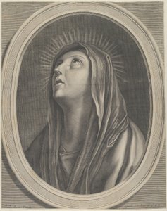 Neitsyt katselee ylös..., n. 1650-1704. tekijältä Guillaume Vallet