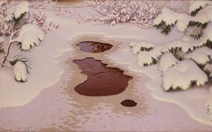 Kevät Talvessa. tekijältä Gustaf Fjaestad