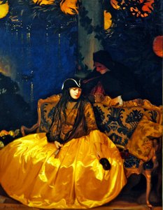 Kiusaus (öljy kankaalle) tekijältä Gustav Bernhard Osterman