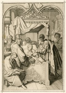 Martti Luther on hyvin sairas, vaaliruhtinas Johann Friedrich (Johann Frederic Ier de Saxe tekijältä Gustav Ferdinand Leopold Konig