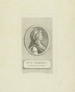Oopperalaulaja Antoinette Saint-Hubertyn muotokuva 1756-1812, n. 1790. tekijältä Gustav Georg Endner