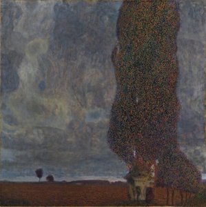 ”Lähestyvä ukkosmyrsky” (Suuri poppeli II) tekijältä Gustav Klimt