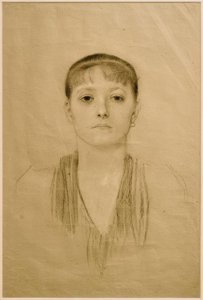 Brustkuva eines Mädchens von vorne tekijältä Gustav Klimt