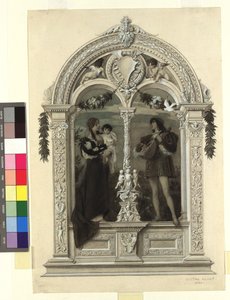 ”Nuoruus” (Alkuperäisteos: Gerlach  Schenk, Allegorien und Embleme, osa 1, nro 8) tekijältä Gustav Klimt