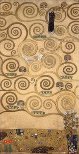 Stoclet-friisin suunnittelu. Yksityiskohta. 1905/09 tekijältä Gustav Klimt