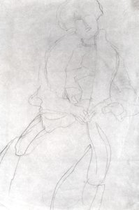 Istuva nainen boalla (Adele Bloch-Bauer) tekijältä Gustav Klimt