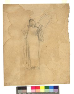 Stehende Frauengestalt tekijältä Gustav Klimt