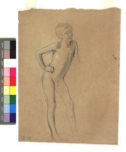 Stehender Knabenakt tekijältä Gustav Klimt