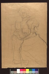 Studie zum Bildnis Sonja Knips tekijältä Gustav Klimt