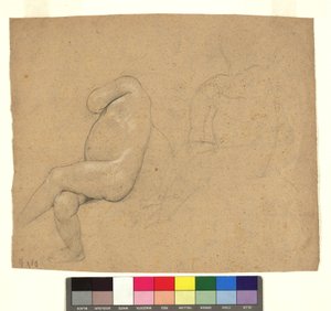 Studien zu zwei sitzenden Kinderakten tekijältä Gustav Klimt
